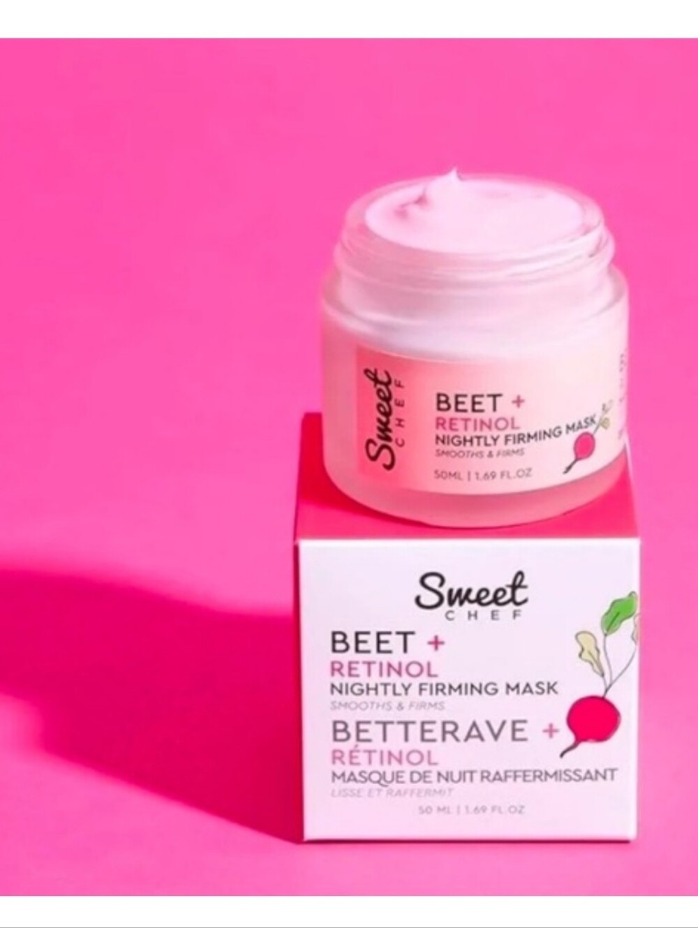 Sweet Chef Beet + Retinol Nightly Firming Mask - New in Box
